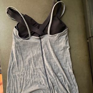 Light Blue and Navy Lulu Lemon tank